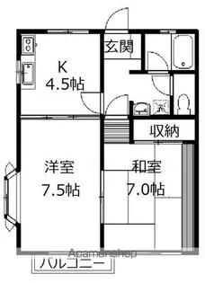 エクセレント中山【202号室】の間取り