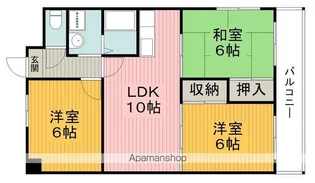 アビタシオン西緑丘【4階】の間取り