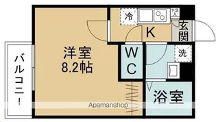 キャピタル富沢西【2階】の間取り