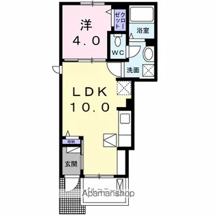 アグレアーブルA【1階】の間取り
