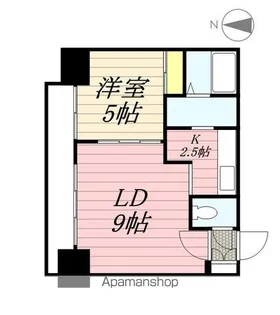 サンコート大通【3階】の間取り