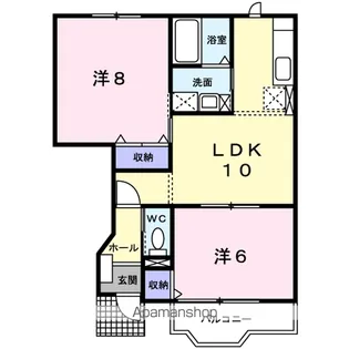 エピナール【1階】の間取り