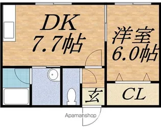ジュネス大通【2階】の間取り