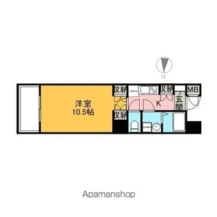 エクセリア秋葉原【8階】の間取り