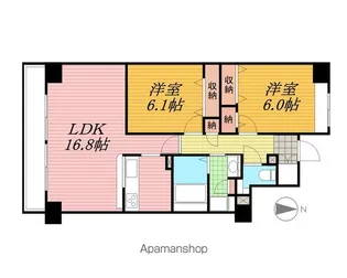 東京都江東区大島1丁目【マンション】の間取り