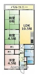 コスモ川内・【302号室】の間取り