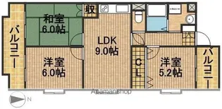 ラフォーレ東【2階】の間取り