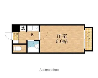 パライッソオーダ【208号室】の間取り