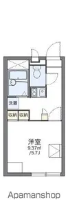 レオパレスひよりが丘【102号室】の間取り