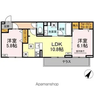 プラヴール【1階】の間取り