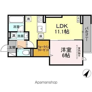TORISIA向中野 IV【1階】の間取り