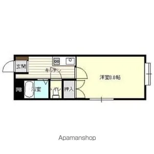 パレス西下台【1階】の間取り