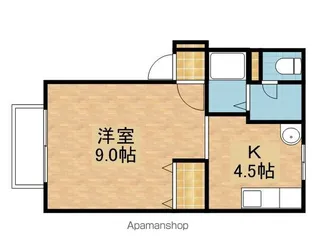 フローレンス34【101号室】の間取り
