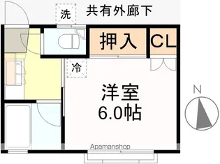 BONハイツ【201号室】の間取り