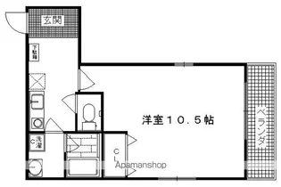フォルムタテクラ【206号室】の間取り