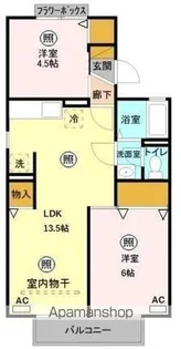 リバシティ【2階】の間取り