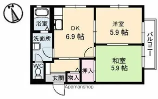 COSMO TOWN I棟【1階】の間取り