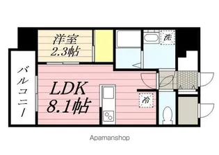 ALLEM YOSHIZUKA【601号室】の間取り