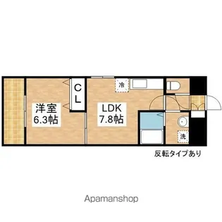サンシアルザ上前津【10階】の間取り