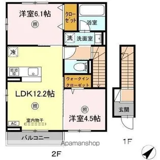 エルセージュ A棟【2階】の間取り