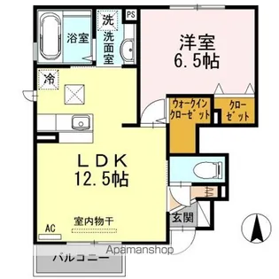 パレスセジュールA・B【1階】の間取り