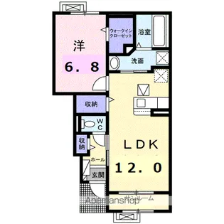 ブライト スクエアⅢ【1階】の間取り