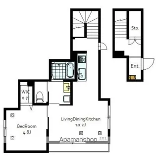 めぞん遊【2階】の間取り