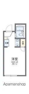 レオパレス千亀利【207号室】の間取り
