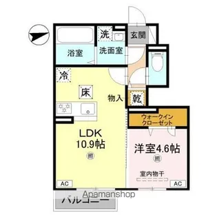リアン平松 A棟【1階】の間取り