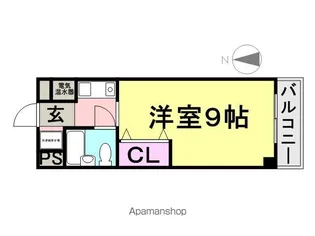 BONNE出屋敷【202号室】の間取り
