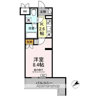 CINZA若林【4階】の間取り