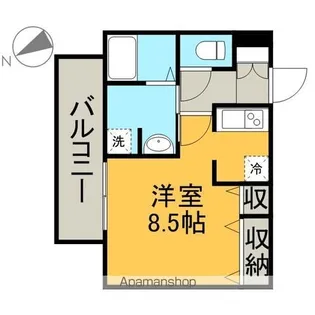 プレサンス金山グリーンパークス(カナヤマ)【4階】の間取り