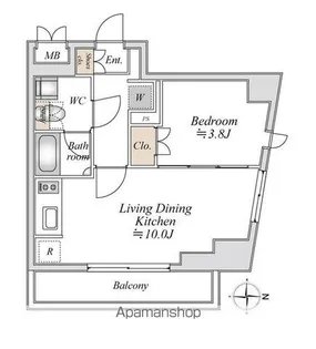 アパートメンツ綱島【5階】の間取り
