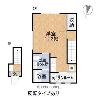 LE CHAINON【C-2号室】の間取り
