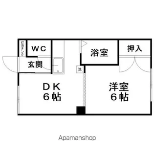 コーポ桂【1階】の間取り