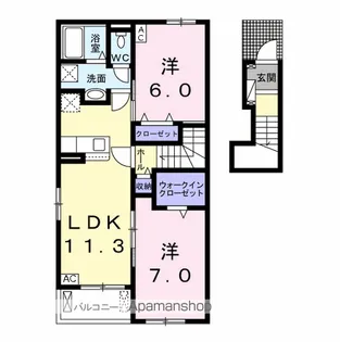 リクォーレⅠ【2階】の間取り