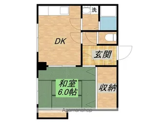 メゾンアイリス【2号室】の間取り