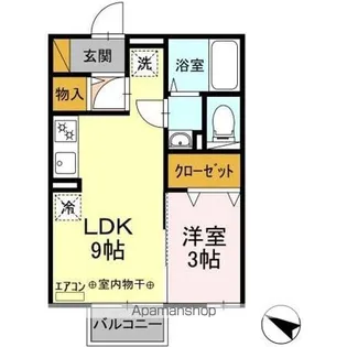 ブルーメ小倉【2階】の間取り