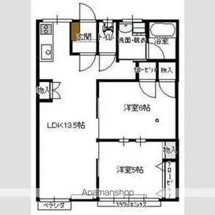 エスポワール・カーサ【1階】の間取り