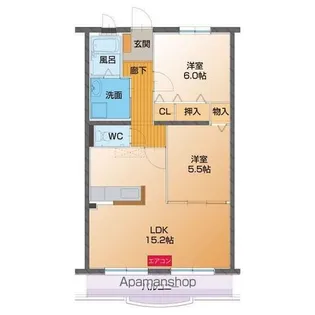 CAVALLINO RAMPANTE(キャバリーノランパンテ)【3階】の間取り