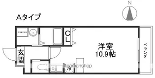 ローサセタ【3階】の間取り
