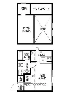 プリマアンジェ三郷中央【2階】の間取り