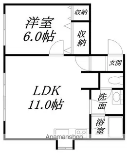 サンルーカス共栄Ⅰ【2-C号室】の間取り