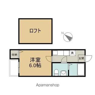 寿キャッスル栄生【2階】の間取り