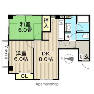 江上ビル【5階】の間取り