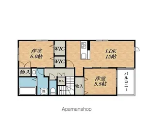 ORSA MAGGIORE【204号室】の間取り