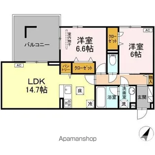 フェリーチェ【1階】の間取り