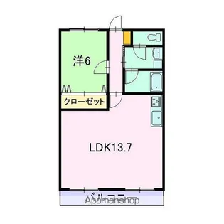 メゾンド・フルーホ【301号室】の間取り