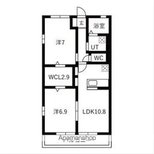メゾンドール金山【2階】の間取り