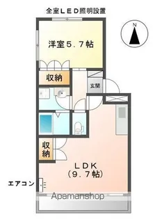 メゾン・ド・レーヴ【3階】の間取り